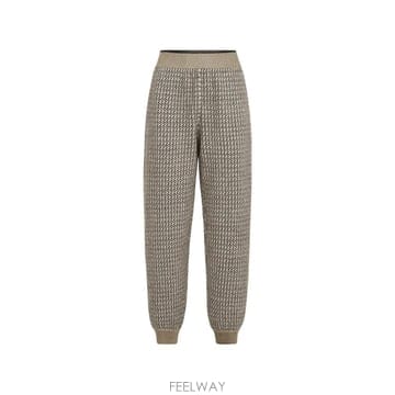 26 FW 브루넬로 쿠치넬리 모헤어 버진 울 앤 캐시미어 스파클린 고운즈투스 니트 트랙팬츠 MJP275099