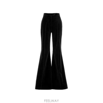 | Other Brand | 26 FW Costarellos velvet finish flared trousers FW2644 TP46026 FW Costarellos velvet finish flared trousers FW2644