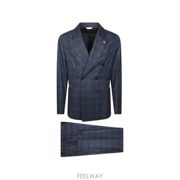 | Other Brand | 26 FW Manuel Ritz double breasted Prince of Wales check suit26 FW Manuel Ritz double breasted Prince of Wales chec