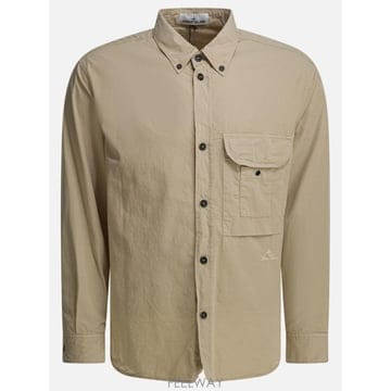 인더샵 STONE ISLAND 스톤아일랜드 베이지 셔츠