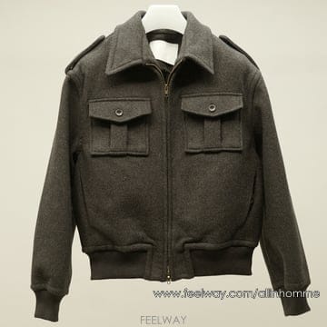 [올인옴므] 오버 크롭핏 코튼 시보리 이중 울 자켓 코트 (2컬러)
