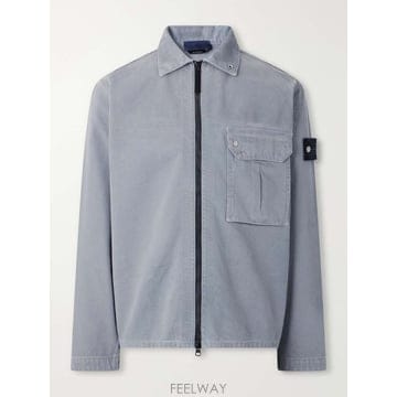 스톤 아일랜드 데님 CORRODED 불 DENIMTC 오버셔츠 L2 B0082514477