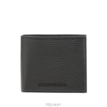26 F/W 엠포리오 아르마니 그레인 레더 바이폴드 지갑 Y4R167 B0132340829