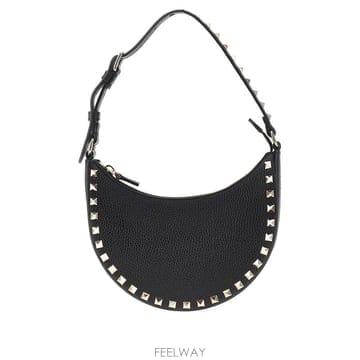 26 S/S 발렌티노 그레인 레더 미니 락스터드 호보 백 7W2P0A B0132346692
