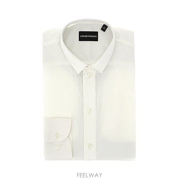 25 F/W 엠포리오 아르마니 스트레치 포플린 셔츠 01CA9T100 B0132350401