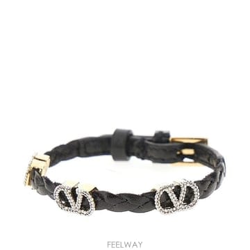 26 S/S 발렌티노 V로고 시그니처 레더 팔찌 7W2J0X7132U B0132351260