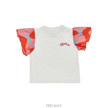 26 S/S 스텔라 맥카트니 코튼 티셔츠 WITH 로고 프린트 KID B0132352912