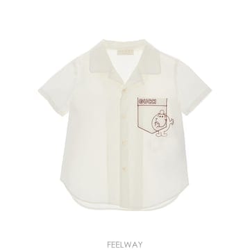 26 S/S 구찌 MR MENTM 리틀 MISSTM 엠브로이드 셔츠  B0132353482