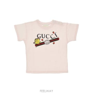 26 S/S 구찌 코튼 티셔츠 WITH 프린트 (KIDS 상품) 85 B0132353492