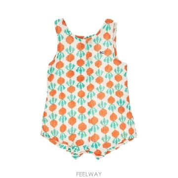 26 S/S 보보쇼즈 쿨 RADISH 코튼 PLAYSUIT KIDS  B0132354886