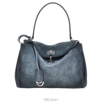 26 F/W 발렌시아가 WAXED 스웨이드 레더 스몰 로데오 백 78 B0132354904