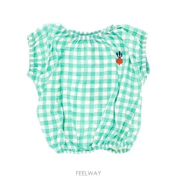 26 S/S 보보쇼즈 PIXEL 슈가 BEET VICHY 블라우스 K B0132355304
