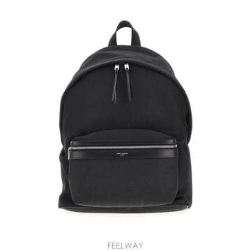 26 F/W 생로랑 시티 캔버스 백팩 WITH 레더 디테일 53496 B0132355557