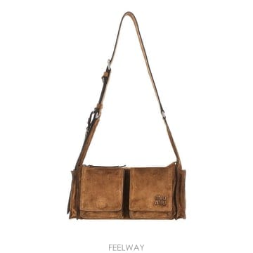 26 F/W 미우미우 스웨이드 레더 UTILITAIRE 백 5BC20 B0132355706