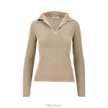 26 F/W 막스마라 캐시미어 & 실크 니트 폴로 셔츠 2621366 B0132359511