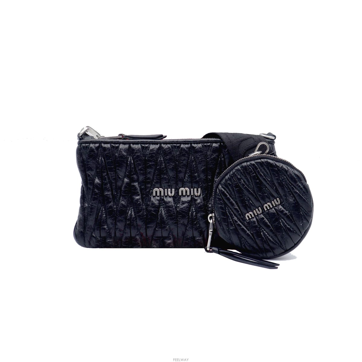 Miu Miu MiuMiu(�̿�̿�) 5BH190 ���� ���� ��Ʈ��� ũ�ν���MiuMiu(�̿�̿�) 5BH190 ���� ���� ��Ʈ��� ũ�ν���
