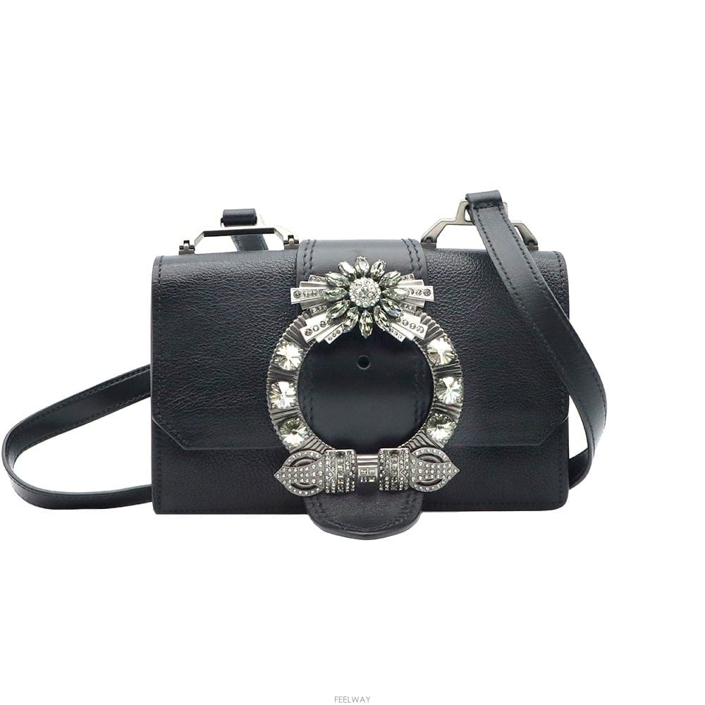 Miu Miu MiuMiu(�̿�̿�) 5BH609 ���� ���� ũ����Ż ���̵� ũ�ν���MiuMiu(�̿�̿�) 5BH609 ���� ���� ũ����Ż ���̵� ũ��