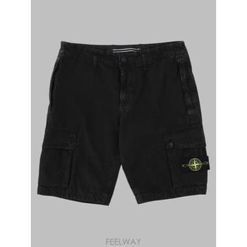 27SS 스톤 아일랜드 숏팬츠 M1S15L100019 S00WAV0129 BLACK