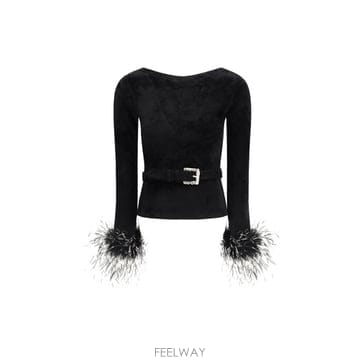 Self Portrait �ؿ� ���¸���� AW26 ���� ��Ʈ����Ʈ ���� ���� ����� �δ� ��Ʈ ž SC26101TB_BLACK�ؿ� ���¸���� AW26 ���� ��Ʈ����Ʈ ���� ���� ����� 