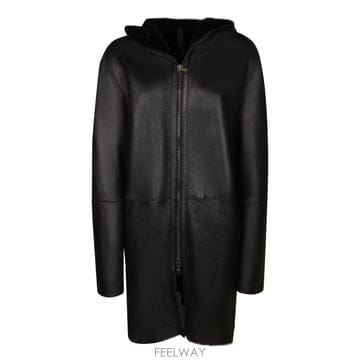 26FW 딸리아또레 롱 컷  프리미엄 레더  Integrated 후드  WILSONCHI2612NERO TP