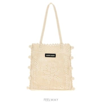 Miu Miu [X45]�̿�̿� 5BA288VYDO2CRB F0K74 ���� ��Ʈ�� ���۹� ž�ڵ�� �ڵ�� Ivory cro[X45]�̿�̿� 5BA288VYDO2CRB F0K74 ���� ��Ʈ�� ���۹� 