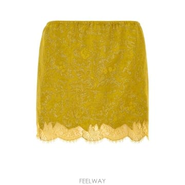 Saint Laurent [X45]���ζ� A003GZY4L14 7148 ���� ��ĿƮ ġ�� �� �̵� �̴Ͻ�ĿƮ Gold jacquard[X45]���ζ� A003GZY4L14 7148 ���� ��ĿƮ ġ�� �� �̵� 