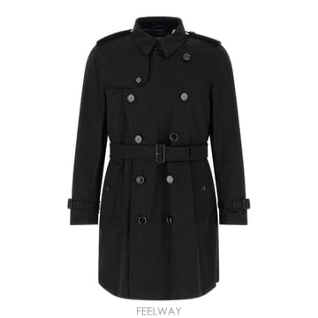 26FW 버버리 블랙 Kensington 2 In 1 트렌치 코트 8131143 TP582360648