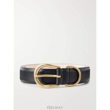26 FW DEHANCHE 블랙 홀리호크 2.5cm 가죽 벨트 TP582400334