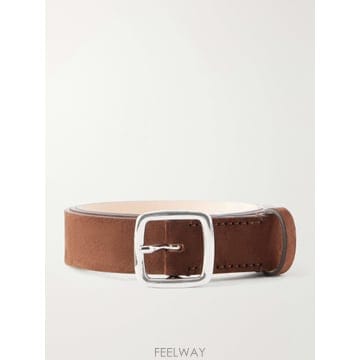 26 FW 데항슈 브라운 2.5cm 밥티스트 스웨이드 벨트 TP582400323