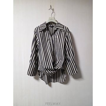 타임 time 오픈 칼라 이태리 셔츠 66 사이즈