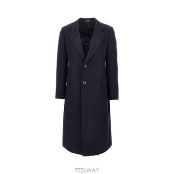 26 F/W 엠포리오 아르마니 울 TRICOTINE 싱글브레스트 코트 B0132360676