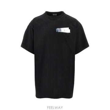 26 F/W 발렌시아가 실버 테이프 발렌시아가 오버사이즈 티셔츠 85 B0132523727