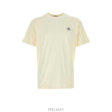 인더샵 STONE ISLAND 스톤아일랜드 아이보리 반팔 티셔츠
