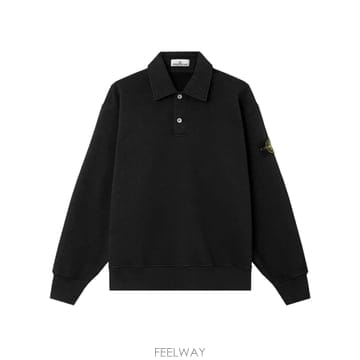 인더샵 STONE ISLAND 스톤아일랜드 블랙 폴로 셔츠