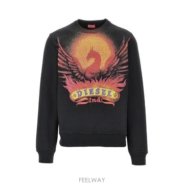 26 F/W 디젤 피닉스 프린트 크루넥 맨투맨 A22846900A B0132356908