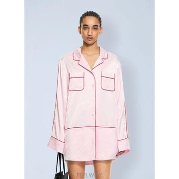 Off White 26 FW ����ȭ��Ʈ ���� Jacquard Off White Satin New Roxy Pajama Dres26 FW ����ȭ��Ʈ ���� Jacquard Off White Satin New Rox