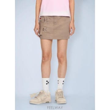 Off White 26 FW ����ȭ��Ʈ ���� Pocket Mini Skirt ofw0264041bei26 FW ����ȭ��Ʈ ���� Pocket Mini Skirt ofw0264041bei