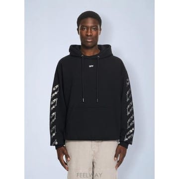 Off White 26 FW ����ȭ��Ʈ ���� Chain Arrow Diagonal Skate Hoodie ofw0164108b26 FW ����ȭ��Ʈ ���� Chain Arrow Diagonal Skate Hoodi
