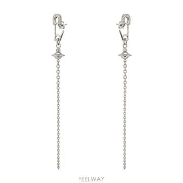 ViVienne westwood ���� ����Ʈ��� �ƹ̶� ü�� ��� �̾ 6202018R02P019 P019PLATINUM TP980383���� ����Ʈ��� �ƹ̶� ü�� ��� �̾ 6202018R02P0