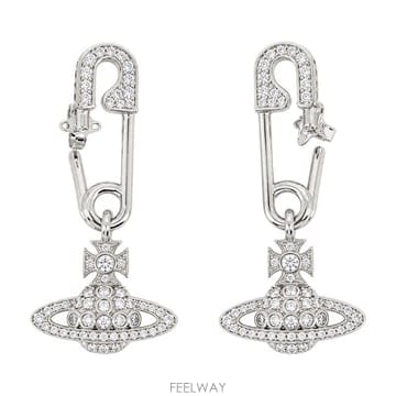 ViVienne westwood ���� ����Ʈ��� ��ũ��ü �ĺ� ���� �̾ 6202018D02P102 P102PLATINUMWHITECZ���� ����Ʈ��� ��ũ��ü �ĺ� ���� �̾ 6202018D02