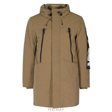 아웃히어 소일마크 후드 롱 파카 코트 4640M554C265099 1940BROWN TP980370343