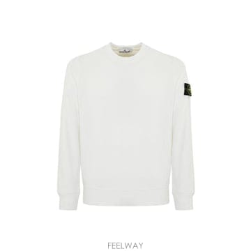 Stone Island 로고 패치 크루넥 스웨트셔츠 6100060S0051 V0001 TP980398639