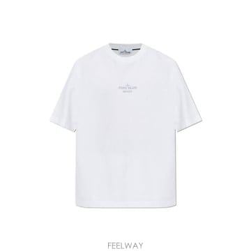 (해외배송) 스톤아일랜드 Stone Island 로고 프린트 크루넥 티셔츠 L2S152100033S0091