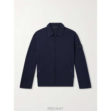 스톤 아일랜드 고스트 울 & 코튼블렌드 집업 스웨터 L2S15610 B0082525394
