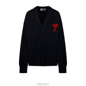 Ami 26FW �ƹ� ��Ʈ �ΰ� ��Ÿ���þ� V�� ����� UKC367 018 009 BLACK RED26FW �ƹ� ��Ʈ �ΰ� ��Ÿ���þ� V�� ����� UKC367 018 0