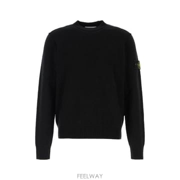 26FW 스톤 아일랜드 크루넥 스웨터 크루넥 스웨터 L2S155100011S01C4 V0029 BLACK