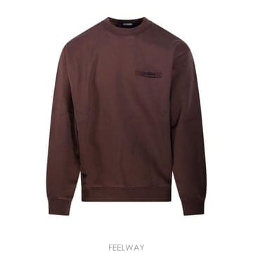 26FW 자크뮈스 그로그랭 스웨트 셔츠 SSM00206AJ00126 850 BROWN