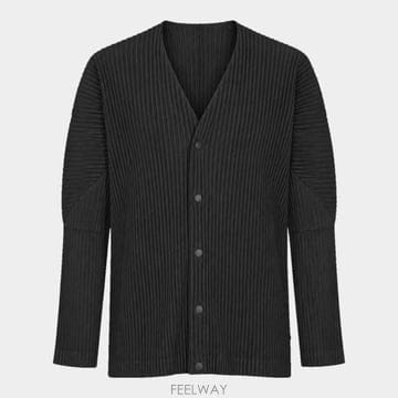 26FW 옴므 플리세 이세이 미야케 긴팔 티셔츠 HP69JL541 15 BLACK