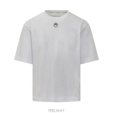 Marine Serre 26FW �������� ���� Ƽ���� MTT077ACJER0009 WH10 WHITE26FW �������� ���� Ƽ���� MTT077ACJER0009 WH10 WHITE