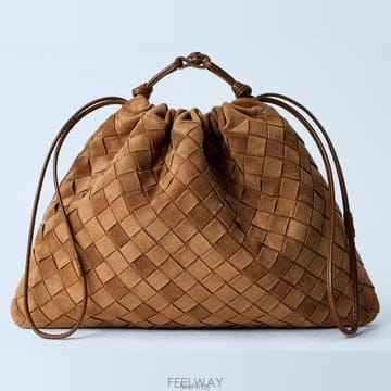 26 FW 보테가 베네타 Dustbag 스웨이드 우븐 클러치백 796728 V5ZZ0 2588